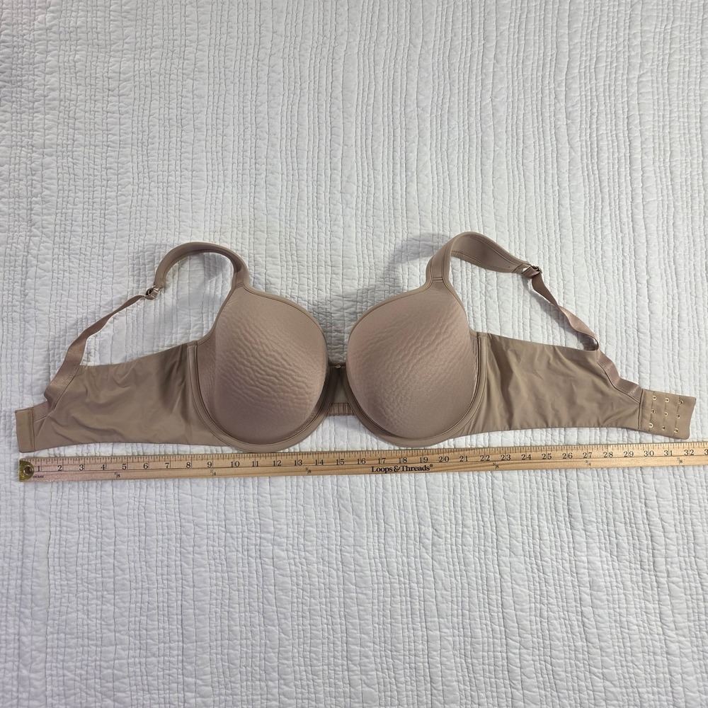 ThirdLove 24/7 Perfect Coverage Taupe Bra 40E Underwire Memory Foam Everyday EUC